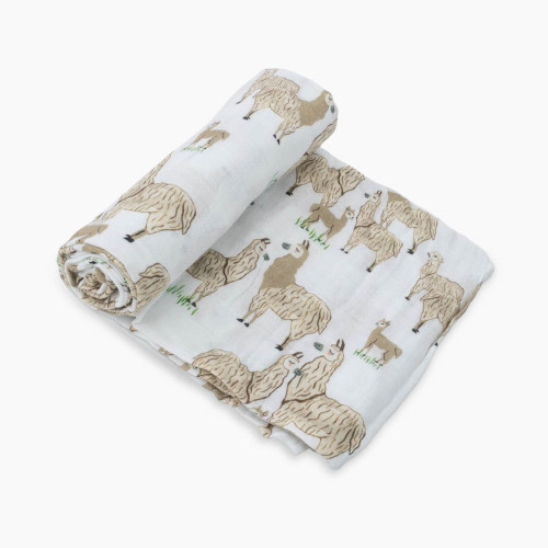 Little Unicorn Cotton Muslin Swaddle Blanket - Llama Llama