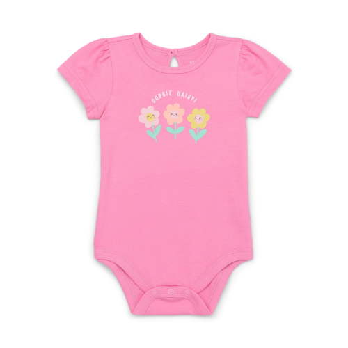 Garanimals Baby Girl Puff Cap Sleeve Graphic Bodysuit, Sizes 0-24 Months