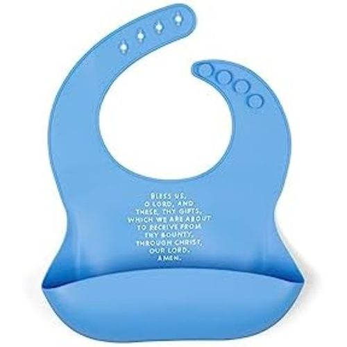 Be A Heart Silicone Baby Bibs, Adjustable Waterproof Bibs, Meal Blessing Bibs