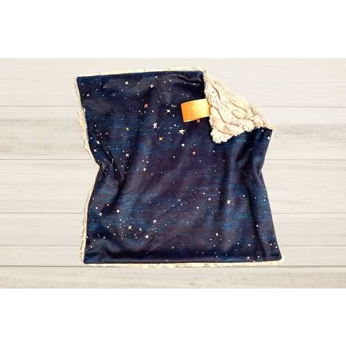 Starry Night Sky Lovey | Stars and Constellations Minky Cuddle Lovey | Lovey for Babies | Security Blanket | Baby Gift.