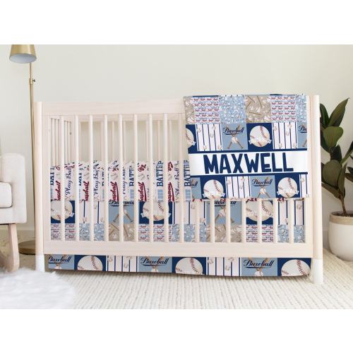 Vintage Baseball Nursery, Vintage Baseball Crib Bedding, Baseball Crib Bedding Set, Sports Baby Blanket, Baseball Crib Sheet, Crib Sheets