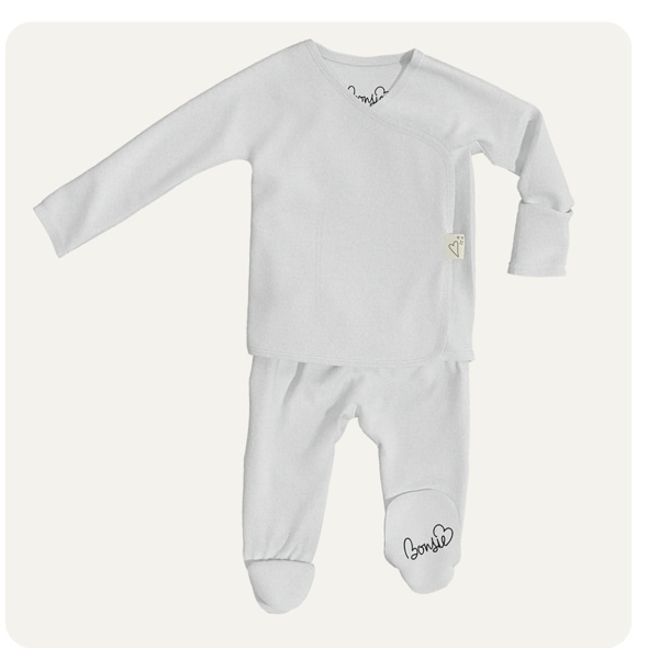 Footie - Milk – Bonsie Skin to Skin Babywear