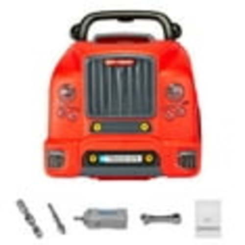 KFFKFF Engine Toy, 60-Piece Set, Children's Car Repair Kit with Detachable Components, Lights and Sounds, Steering Wheel and Horn, Workshop Playset for Kids Aged 3 and Up, Red