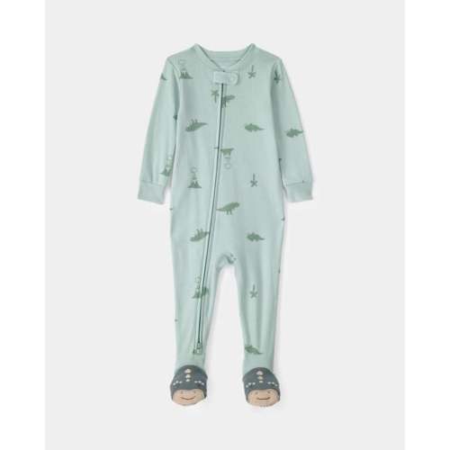 Baby Dinosaur 100% Cotton Snug Fit 1-Piece Pajama - Green | Carter's
