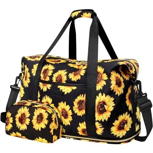Expandable Travel Duffle Bags Weekender Overnight Bags for Women Men Hospital Bag for Women Labor Delivery with Toiletry Bag Waterproof