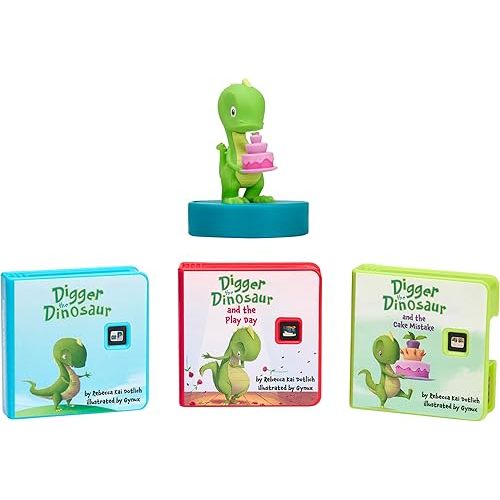 Little Tikes Story Dream Machine HarperCollins Digger the Dinosaur Collection, Storytime, Books, Audio Play Character, Gift and Toy for Toddlers and Kids Girls Boys Ages 3+ Years