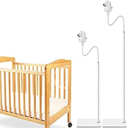iTODOS Baby Monitor Floor Stand Holder Compatible with Infant Optics DXR-8 Pro,Nanit Pro,Motorola,VAVA,Owlet,Keep Baby Away from Touching,More Safety