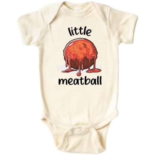 Little Meatball Cute Baby Bodysuit Shirt Premium Custom Baby Clothes Unisex Baby Gift for Mom Newborn