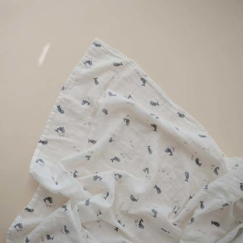 Organic Cotton Mushie Baby Muslin Swaddle Blanket