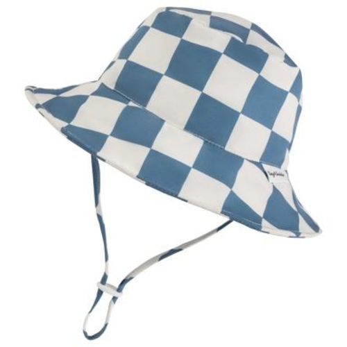 Tiny Twinkle Sun Hat with UPF 50+ UV Protection and Adjustable Brim for Toddlers (Blue Checkers, 2-4 Years)