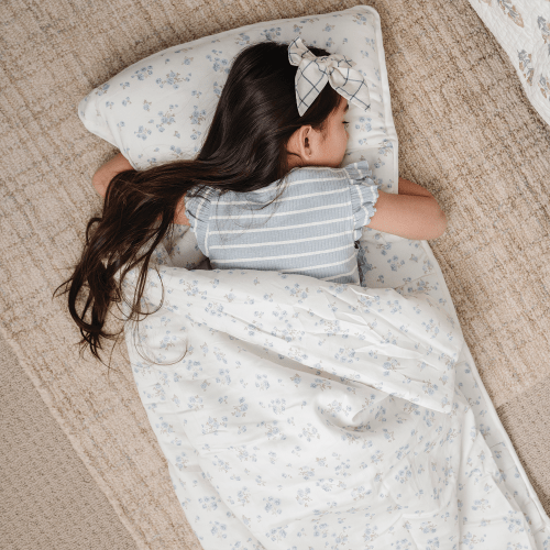 Organic Cozy Comfort Nap Mat - Mini Roses