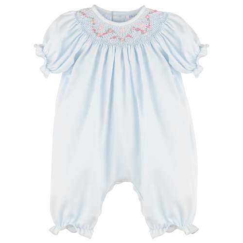 Blue Classic Smocked Bubble