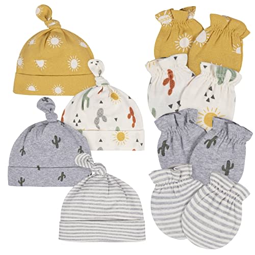 Gerber Baby Boys' Cap and Mitten Sets
