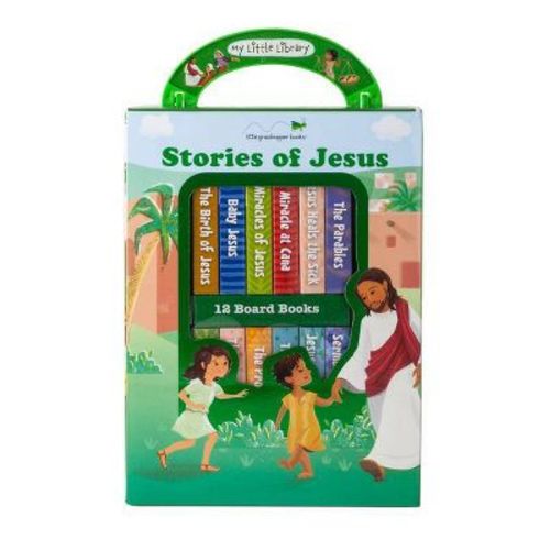 My Little Library: Stories of Jesus (12 Board Books) - by Little Grasshopper Books & Publications International Ltd (Hardcover)