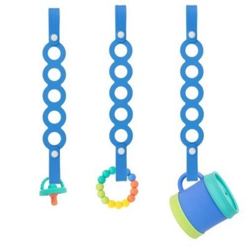 morepeas Baby Toy and Cup Strap - Blueberry - 1pc