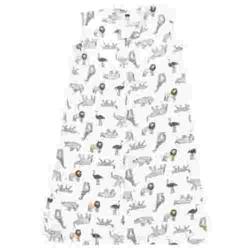 Hudson Baby Unisex Baby Cotton Sleeveless Wearable Sleeping Bag, Sack, Blanket, Modern Safari, 0-6 Months