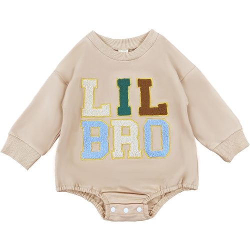 Twopumpkin Baby Toddler Girl Boy Sweatshirt/Romper Long Sleeve Sister Brother Matching Outfit Newborn Clothes