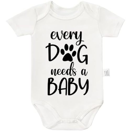 Every Dog Needs a Baby Bodysuit, Infant Newborn Cotton Romper Short Sleeve Jumpsuit Outfits 0-24 Months