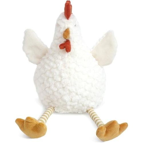 MON AMI Dixy The Chicken Plush Stuffed Toy, 13-Inch Soft Cuddly Hen Gift