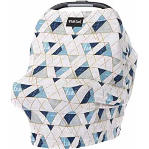 Milk Snob Original 5-in-1 Cover - Added Privacy for Breastfeeding, Baby Car Seat, Carrier, Stroller, High Chair, Shopping Cart, Lounger Canopy - Newborn Essentials, Nursing Top, Levi