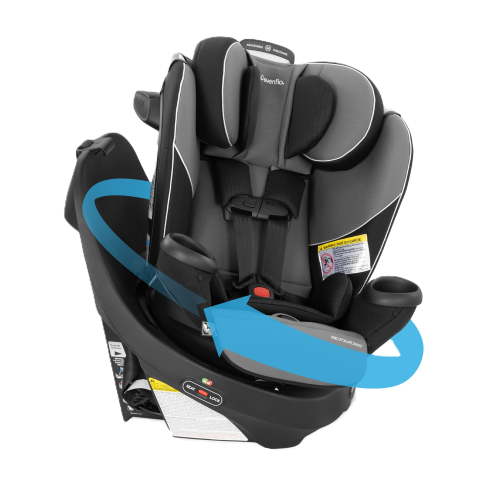 Evenflo Revolve360 Rotational All-In-One Convertible Car Seat, Amherst Gray