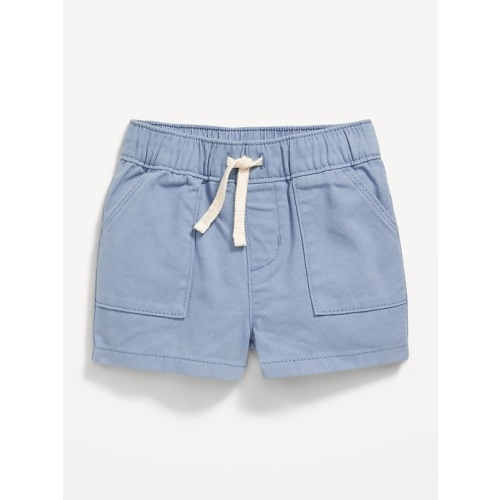 Pull-On Twill Utility Shorts for Baby