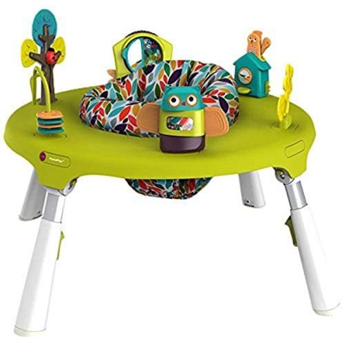 Oribel PortaPlay 4-in-1 Foldable Travel Activity Center, Turn, Bounce, Play, Transform - Forest Friends