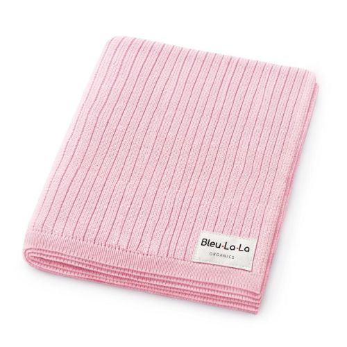 Bleu La La 100% Luxury Organic Cotton Ribbed Baby Swaddle Blanket for Newborn and Infant Boys and Girls - Oatmeal