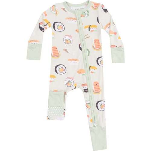 2 Way Zipper Romper, Sushi Green - Angel Dear | Maisonette