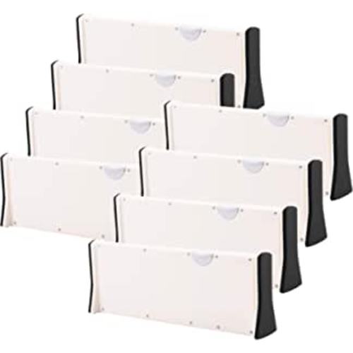 Amazon.com: Kingrol 8 Pack 11 - 17 Inch Adjustable Drawer Organizers, Expandable Drawer Divider with Non-Slip End, Household Separators for Kitchen Utensils Dressers Clothes Craft Office Supplies: Home & Kitchen