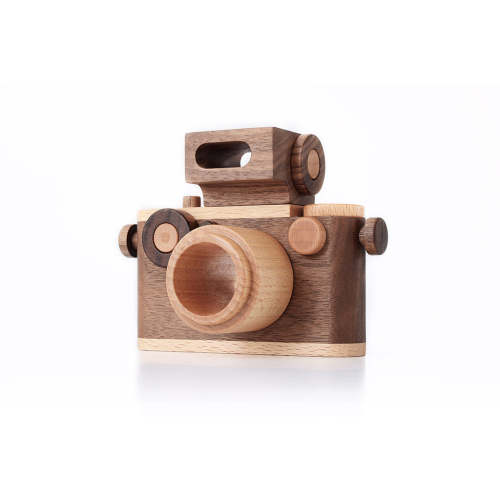 35MM Vintage Style Wooden Toy Camera Walnut