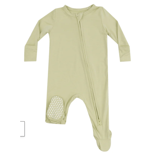 2 Way Zipper Footie - Solid Winter Pear