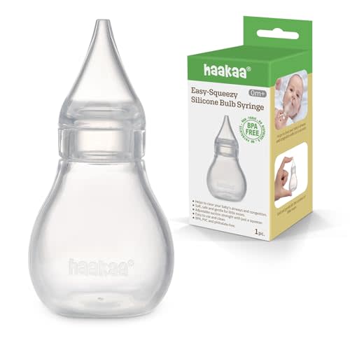 Baby Nasal Aspirator Baby Nose Sucker Cleaner Silicone Soft Tube Reusable  Nose Sucker Easy Squeeze Nose Ear Bulb Syringe Baby Essentials Must Haves