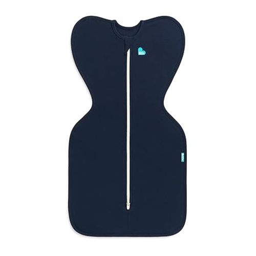 Love to Dream Swaddle UP, Sleep Sack 0-3 Months, Self-Soothing, Improves Sleep, Snug Fit Helps Calm Startle Reflex, Baby Essentials Must Haves Newborn, 1.0 TOG, Small 8-13 lbs, Navy