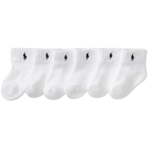 Ralph Lauren | Baby Ankle Socks 6 Pair - 0-6 months