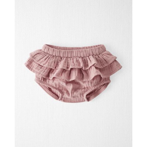 Baby Organic Cotton Gauze Ruffle Diaper Cover