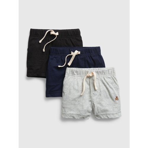 Baby 100% Organic Cotton Mix and Match Shorts (3-Pack) in multi