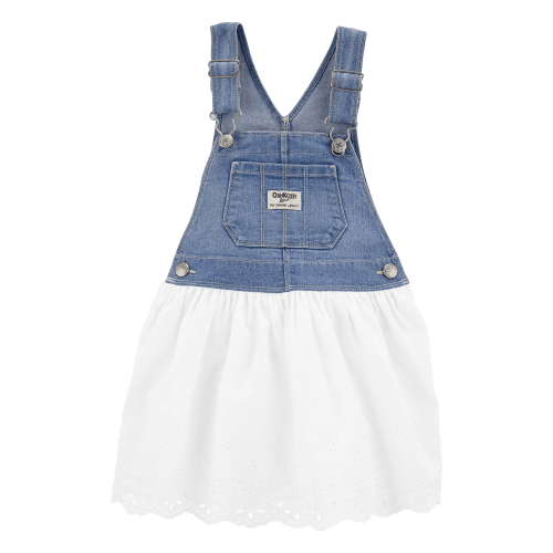 Baby Eyelet Denim Jumper Dress - OshKosh | Carter's