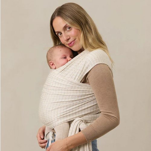 Cream Houndstooth Wrap