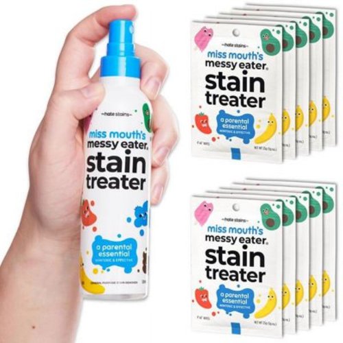 Stain Treater Spray - Newborn & Baby Essentials - No Dry Cleaning Food, Grease, Coffee Off Laundry, Underwear, Fabric Household