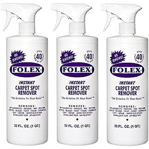 Folex Instant Carpet Spot Remover, 32oz Pack of 3