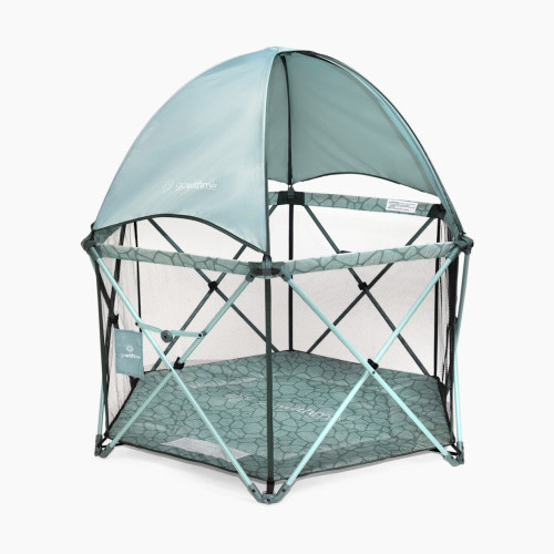 Baby Delight Go With Me Eclipse Deluxe Portable Playard - Garden Green