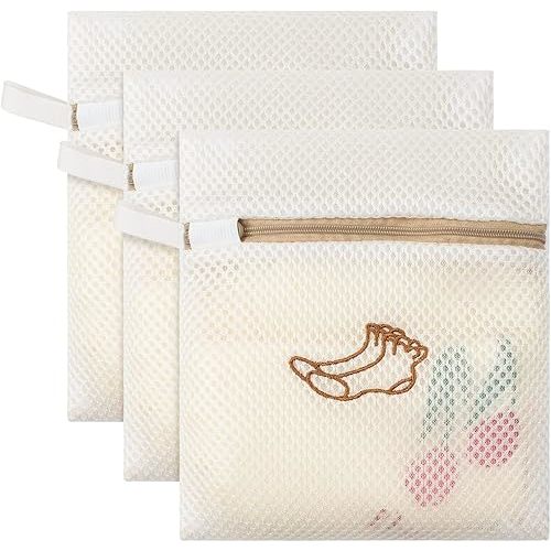 3 Pack Sock Laundry bags by MDSXO- Small Durable Lingerie Delicates Bag for Washing Machine for Socks, Masks, Underwear [3 Pack]