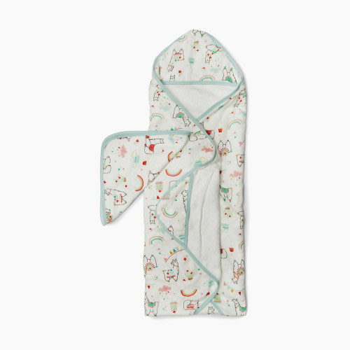 Loulou Lollipop Hooded Towel Set - Llama
