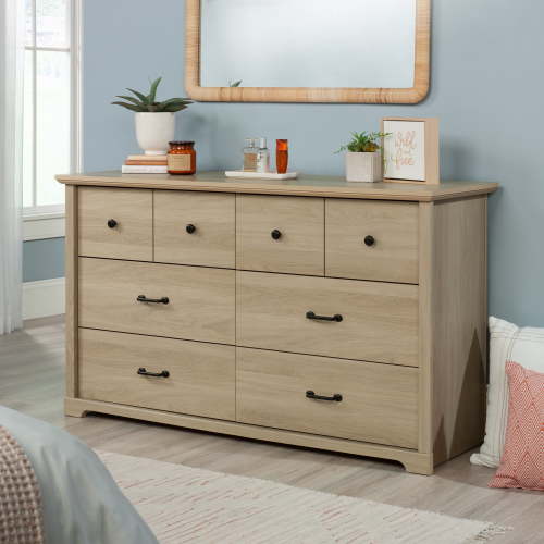 Mainstays Harrington 6 Drawer Dresser, Washed Oak Finish