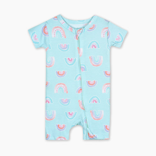 Gerber Snug Fit Romper - Rainbow Sky, 0-3 M