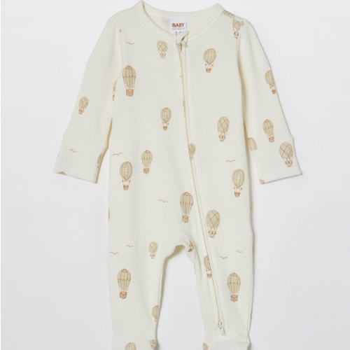 Organic Pointelle Zip All In One Romper