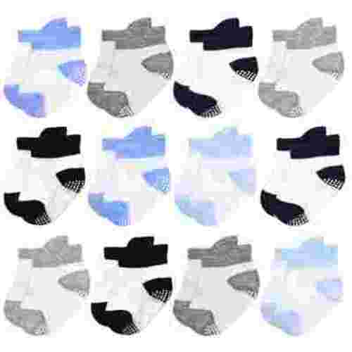 Non-Slip Baby Socks Infant Girls Boys Ankle Anti Slip Socks With Grips For 0-12 Month Toddler 1-5 Years Kids