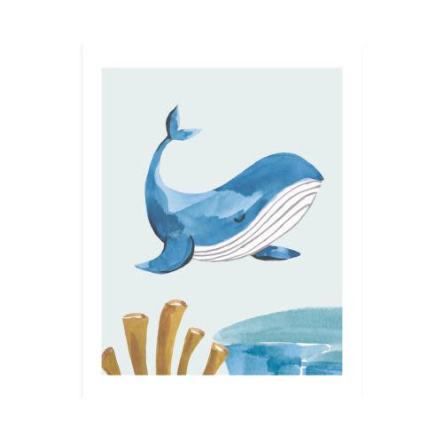 Ocean Friends I Open Edition Children's Art Print by Teju Reval