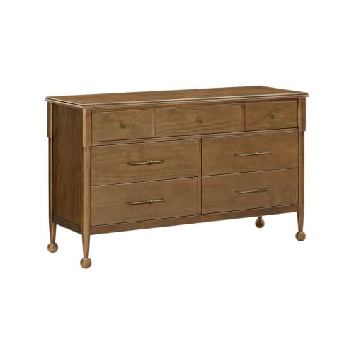Namesake Alouette 7-Drawer Baby Dresser for Nursery in Natural Walnut – GREENGUARD Gold Certified Wood Dresser – Pre-Assembled Chest of Drawers with Storage for Baby Clothes & More